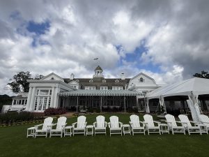 Patio awning for Allegheny Country Club in Sewickley installed by Country Canvas