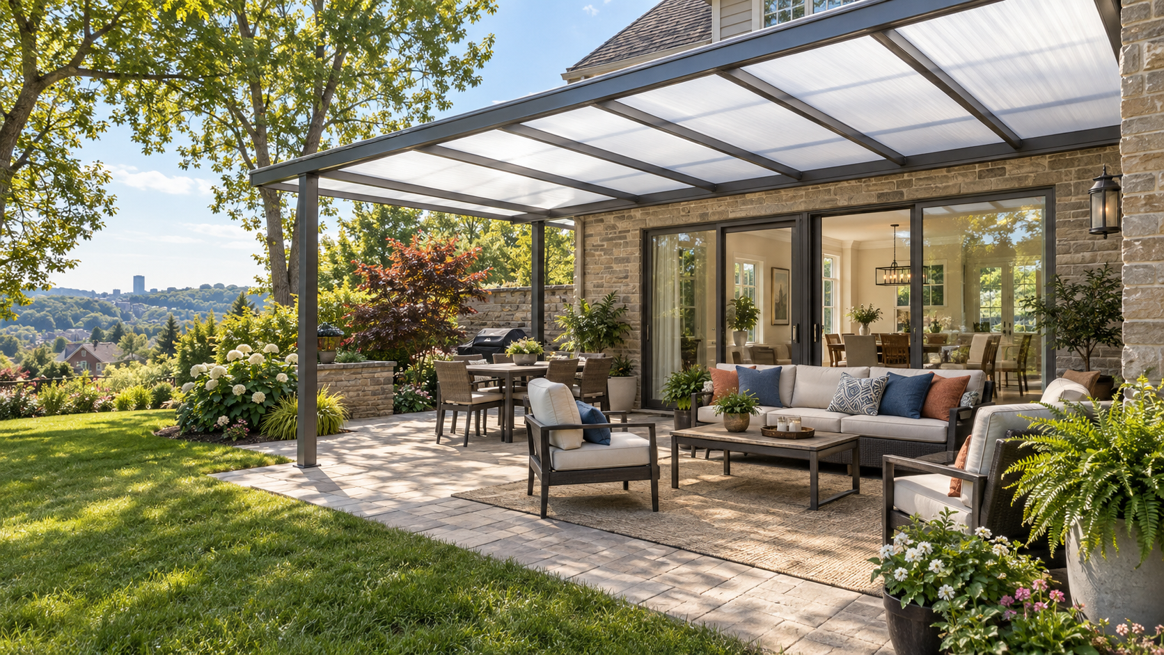 natural light patio cover